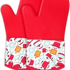 LYART Heat Resistant Silicone Oven Gloves