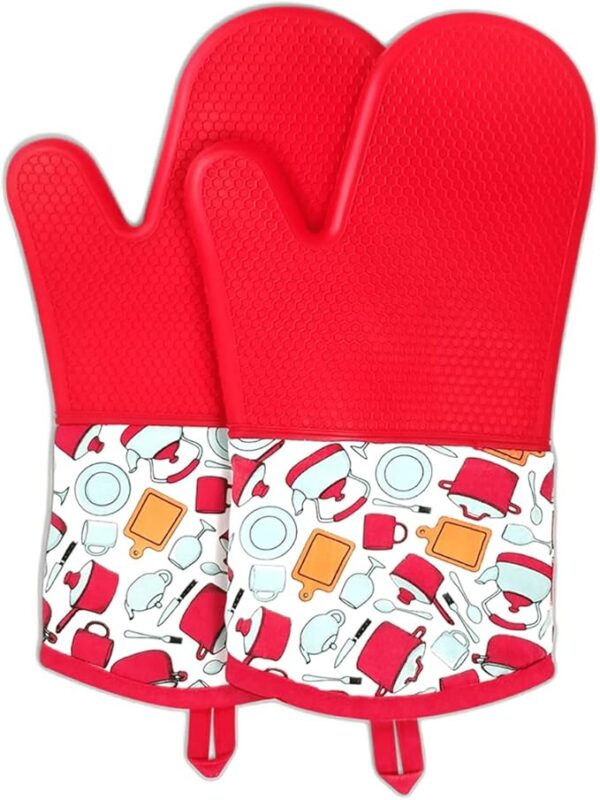 LYART Heat Resistant Silicone Oven Gloves