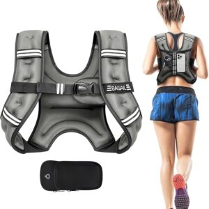 BAGAIL Weighted Vest – 5lbs to 30lbs Adjustable Weight Options,