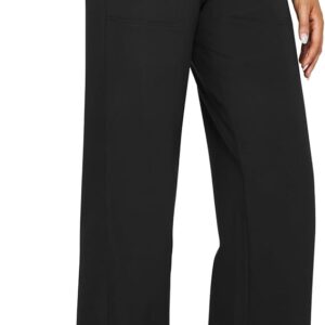 G4Free Yoga Pants for Women – High Waist Wide Leg Stretch Pants with Pockets, Casual Dress Sweatpants – Petite/Regular/Tall