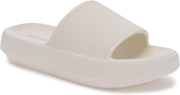 Joomra pillow slippers for men and women – thick sole, non-slip, quick-drying bathroom slides in unisex design for shower, spa, or home use