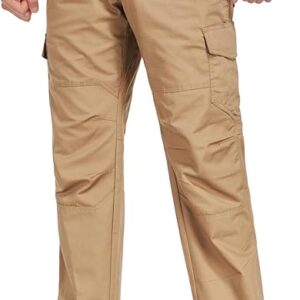 SPOSULEI Men’s Tactical Ripstop Cargo Work Pants – 9-Pocket Water-Resistant Hiking & Construction Pants