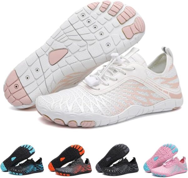 Hiking Footwear Barefoot Shoes for Women & Men – Pro-Healthy Non-Slip Wide Toe Water Shoes, Unisex Running Sneakers