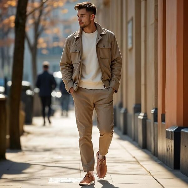 Jousen Men's Fashion Sneakers – Classic Retro Casual Shoes for Men, Breathable Business Dress Sneaker - Image 6
