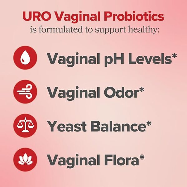 O Positiv URO Vaginal Probiotics for Women – pH Balance, Odor Control & Flora Support, 60 Count - Image 2