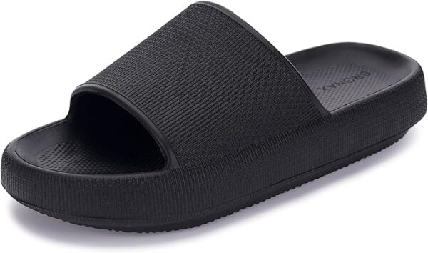 BRONAX Pillow Slippers for Women and Men – Cushioned Thick Sole House Slides & Shower Sandals - Image 4