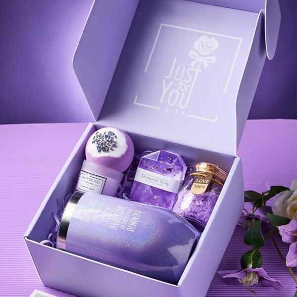 Lavender Spa Gift Set – Gifts for Women, Mom, Wife, Her - Image 3