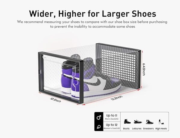 Kuject X-Large Clear Shoe Storage Boxes - Image 4