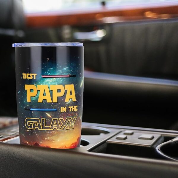 20oz Papa Tumbler – Best Dad Gift from Grandkids, Daughter, or Son – Birthday, Father’s Day, Christmas, Anniversary or Valentine’s Gift for Him - Image 4