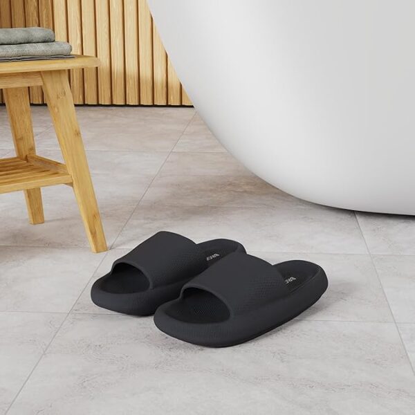 BRONAX Pillow Slippers for Women and Men – Cushioned Thick Sole House Slides & Shower Sandals - Image 5