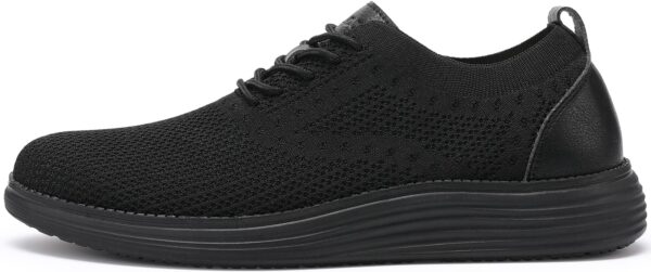 VILOCY Men's Casual Dress Sneakers – Breathable Mesh Oxford Walking Tennis Shoes for Business & Comfort