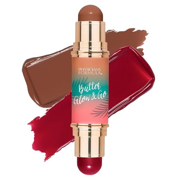 Physicians Formula Butter Glow & Go Multiuse Stick in Beach Bum Plum – ultra-creamy makeup stick with radiant finish for cheeks, eyes, and lips