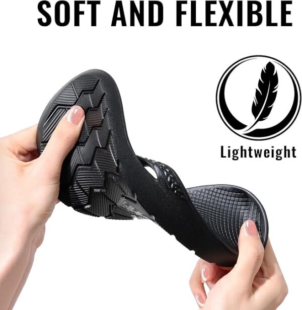 Litfun Women's Arch Support Flip Flops – Orthopedic Thong Sandals for Plantar Fasciitis, Lightweight & Non-Slip Summer Beach Slides - Image 4
