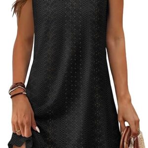 Aokosor Women’s Summer Dresses 2025 – Loose V Neck Sleeveless Sundress Swimsuit Cover Up
