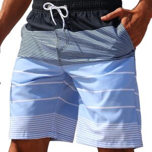 ELETOP Men's Quick Dry Swim Trunks with Mesh Lining – Beach Board Shorts