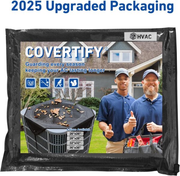 Central Air Conditioner Mesh Cover – 36" x 36" Universal Outdoor AC Unit Top Protector - Image 7