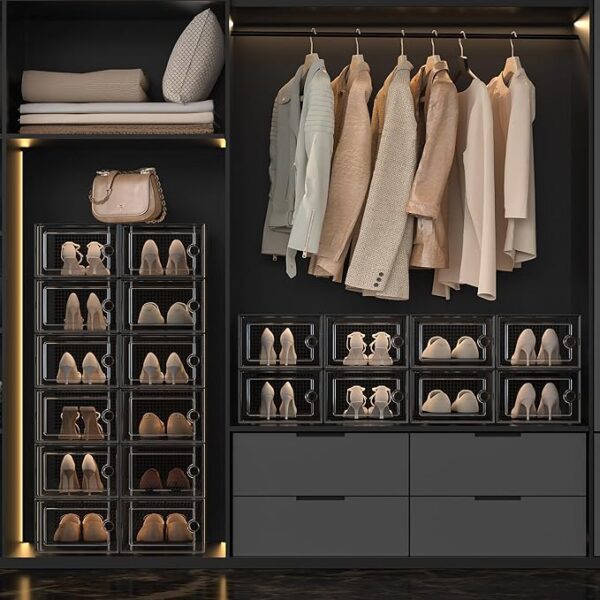 Kuject X-Large Clear Shoe Storage Boxes - Image 2