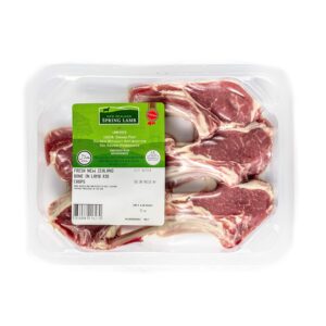 Fresh New Zealand Lamb Rib Chops – Premium Grass-Fed, Tender Cut, 0.75 lb Pack