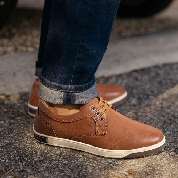 Jousen Men's Fashion Sneakers – Classic Retro Casual Shoes for Men, Breathable Business Dress Sneaker - Image 3