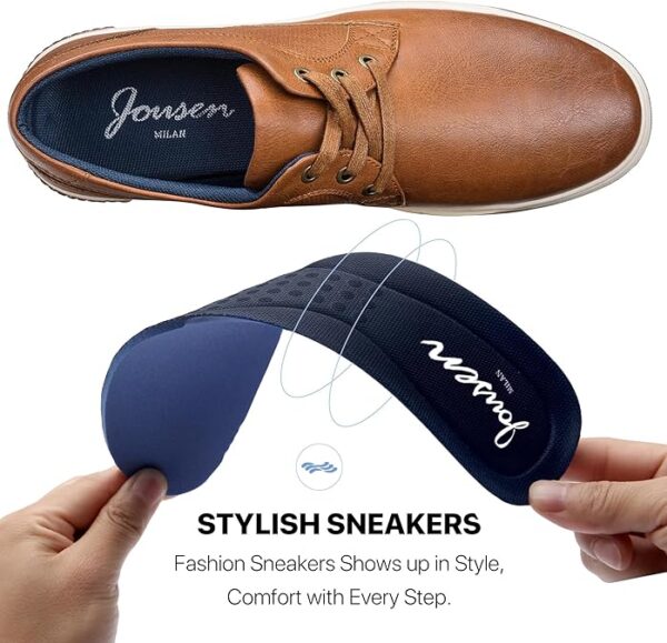 Jousen Men's Fashion Sneakers – Classic Retro Casual Shoes for Men, Breathable Business Dress Sneaker - Image 2