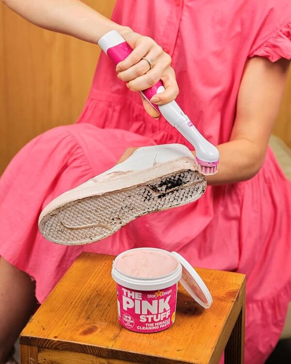 Stardrops The Pink Stuff – Miracle Scrubber Kit with 4 Interchangeable Cleaning Brush Heads - Image 3