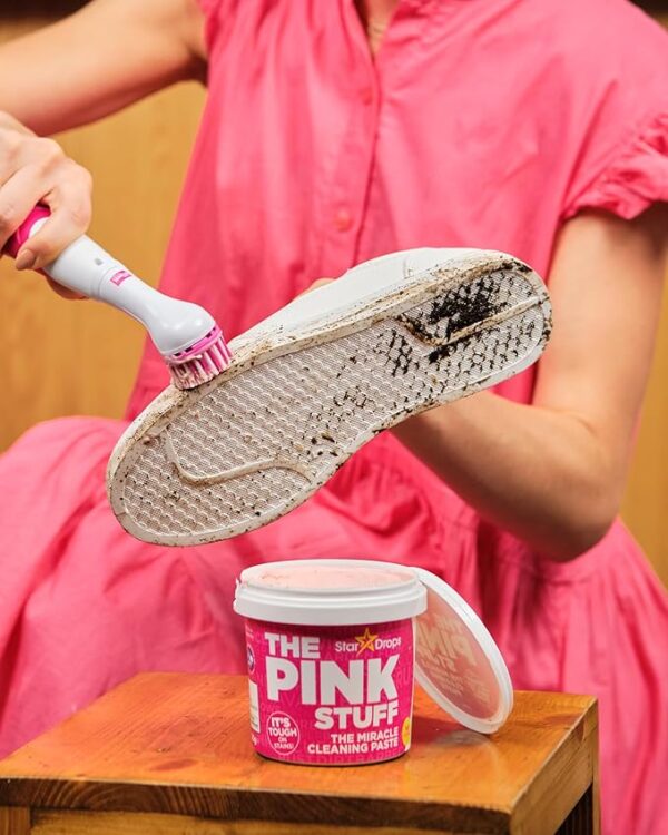 Stardrops The Pink Stuff – Miracle Scrubber Kit with 4 Interchangeable Cleaning Brush Heads - Image 2
