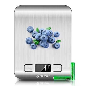 Etekcity Digital Kitchen Scale – Grams & Ounces, Stainless Steel